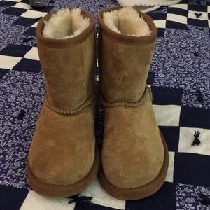 EUC Lamo youth 13 camel boots
